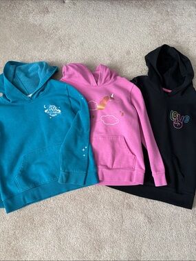 Cat & Jack Kids Hoodies in Teal, Pink & Black